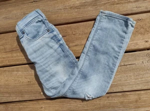 Size 7 Regular Girls Levi's Denizen Medium Wash Stretch Jeans Blue Denim Pants - Picture 1 of 8