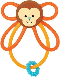 Manhattan Toy Winkel Monkey Rattle & Sensory Teether, 4" - Picture 1 of 2