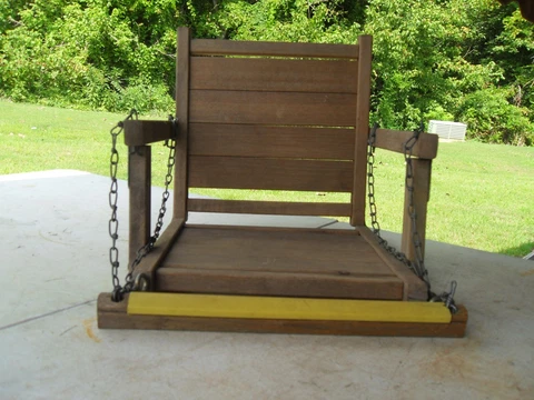 Vintage Wood Childs Swing As Pictured Cover