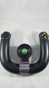 Genuine Microsoft Xbox 360 Wireless Speed Steering Wheel Racing Controller - Picture 1 of 3