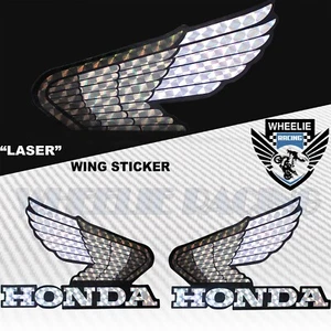 X2 "LASER/DIAMOND" BIKE FAIRING/FENDER/FUEL TANK LOGO DECAL STICKER HONDA WING - Picture 1 of 1
