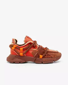 Size 9 - Lacoste L003 Active Runway Sneakers Orange / Brown - Picture 1 of 5