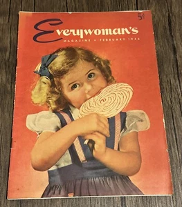 Everywoman's Magazine February 1946 Post WWII Vintage Home Decor Fashion Ads USA - Bild 1 von 6