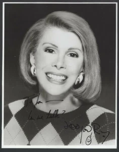 JOAN RIVERS signed 8x10 photo “Jon, Can we talk” - Picture 1 of 1