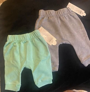 2 Pair Of Cat and Jack Baby Boys Jogger Pants NB - Picture 1 of 8