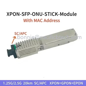 HSGQ V08 EPON Stick SFP GPON ONU STICK With MAC SC with DDM V08 Version 20KM  - Afbeelding 1 van 10