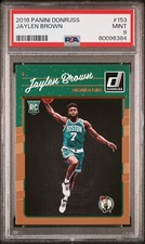 Jaylen Brown 2016 Panini Donruss Basketball Rookie Card #153 Graded PSA 9 mint