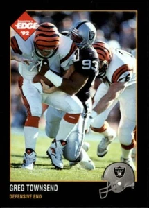 1992 Collector's Edge Football Card # 78 Greg Townsend Los Angeles Raiders MINT - Picture 1 of 2