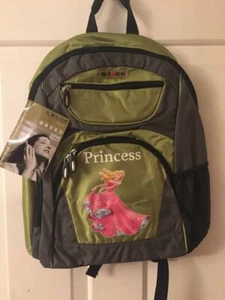 PRINCESS Clearance Sale DISNEY GREEN backpack High School Travel Laptop NWT - Picture 1 of 11