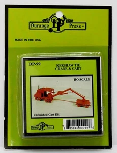 Durango Press HO DP-99 Kershaw Tie Crane & Cart Cast Metal Craftsman Kit NIB - Picture 1 of 2