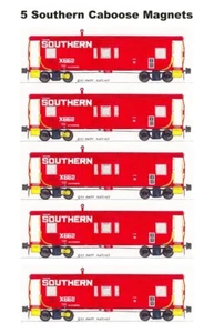Southern Railway Bay Window Caboose #662 5 imanes Andy Fletcher - Imagen 1 de 1