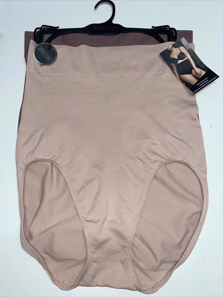 DELTA BURKE 2PKD ~ DB7158 ФОРМИРОВАНИЯ КОРОТКИЕ ТРУСИКИ ВЫСОКАЯ ТАЛИЯ МНОГОЦВЕТНЫЙ ~ 1 X ~ ОТЛИЧНО ПОДХОДИТ - Изображение 1 из 4