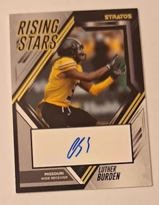 2024 Stratos Rising Stars Signatures #02 Luther Burden Rc Auto #12/30 - Picture 1 of 3