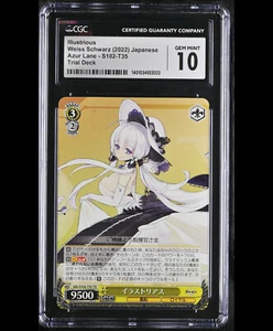 Illustrious S102-T35 blanco negro Azur Lane CGC 10 GEM MINT - Imagen 1 de 1