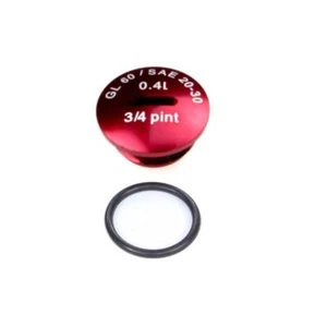 Verschlußschraube Verschlußstopfen Alu rot für Simson S51 KR51 SR50 mit O-Ring - Bild 1 von 1