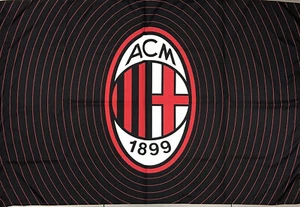 Bandiera AC Milan Ufficiale Grandi Dimensioni, 100 x 140 cm - Picture 1 of 1