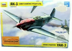 KIT MODELO DE CAZA MILITAR SOVIÉTICO 2 WW2 YAK-3, ESCALA ZVEZDA 1:48 - Imagen 1 de 9