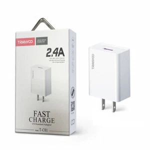 Wall Charger TRANYOO C01 Quick Charge QC 2.4A Universal Super Fast USB 18W - Picture 1 of 5