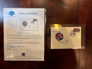 Space Shuttle Astronaut Cosmonaut France MICHEL TOGNINI signed Cover ZARELL LOA - Picture 1 of 3