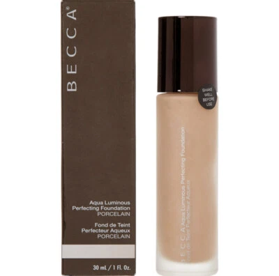 BECCA Aqua Luminous Perfecting Foundation 30ml - Porcelain - BNIB - Authentic