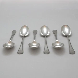 Feather Edge Design James Dixon Silver Service Cutlery Six Dessert Spoons - Picture 1 of 3