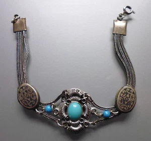schönes breites türkis - navajo  - Vintage - Bild 1 von 3