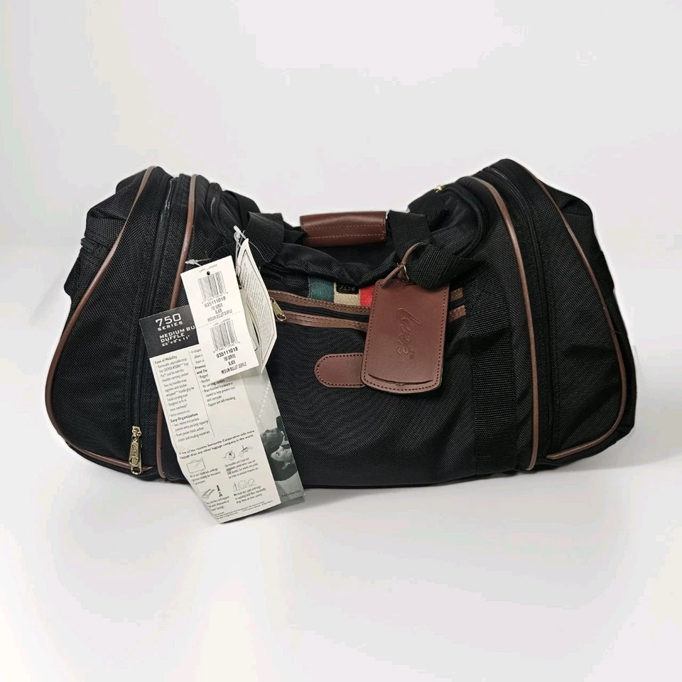 NUEVO CON ETIQUETAS De Colección LARK Bolsa de Viaje Maleta de Mano Equipaje Suave Negro 20” Lock&K Foto 1 de 4