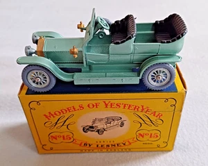MATCHBOX MODELS OF YESTERYEAR Y15 ROLLS ROYCE SILVER GHOST MINT IN ORIGINAL BOX - Foto 1 di 7