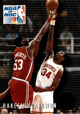1993-94 SkyBox Premium #6 Hakeem Olajuwon Houston Rockets - Image 1 of 2