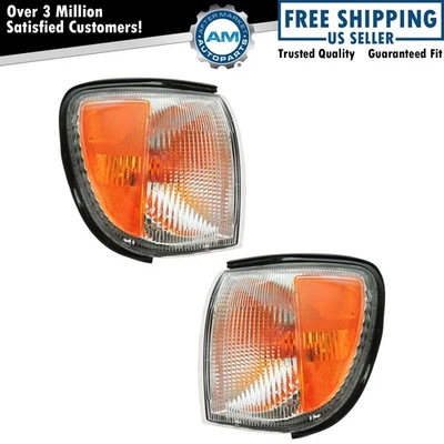 Conjunto de luzes indicadoras de canto para motorista e passageiro compatível com 1999-2004 Nissan Pathfinder - Imagem 1 de 4