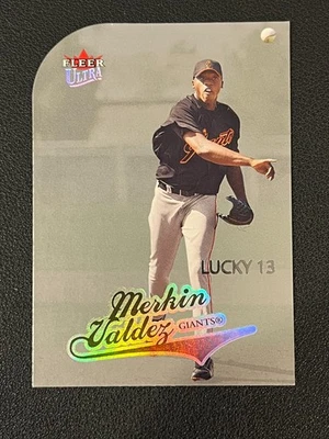 Merkin Valdez 2004 Fleer Ultra Platinum Medallion Lucky 13 Giants No Serial - Image 1 of 2