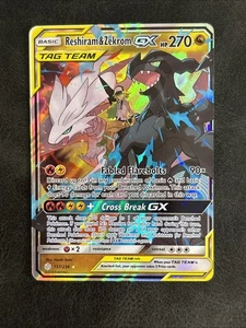 Reshiram & Zekrom GX 157/236 Sm-Cosmic Eclipse Holo - Picture 1 of 2