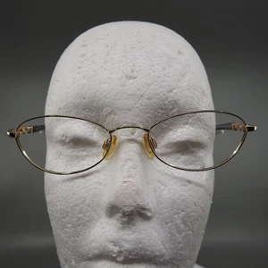 Bob Mackie Eyeglass Frames BM113 184 Black Gold 49 18 135 Italy Genuine Designer - Picture 1 of 8