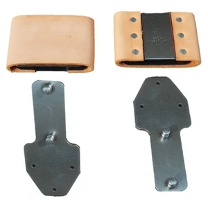 Genuine Leather Wrapped Blevins Buckles Vertical Post - Picture 1 of 3