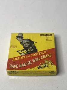 Vintage 8mm Film Abbott And Costello "Have Badge, Will Chase" Castle Films  - Picture 1 of 4