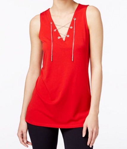 NUOVO! Top ferramenta stringato MICHAEL Michael Kors taglia L*