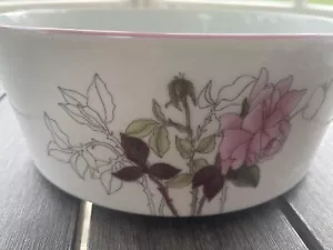 Block Spal Western Rose Watercolors Mary Lou Goertzen 5.75” Bowl - Picture 1 of 5