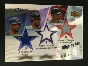 2007 Upper Deck Spectrum Aligning the Stars Jersey Lee Helton Albert Pujols #/99
