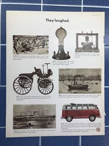1967 VW Volkswagen Bus Print Ad 1964 1965 1966 1967 21 Window Red - Picture 1 of 2
