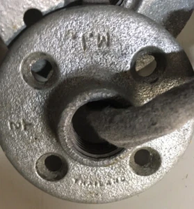Flange in acciaio zincato USATE base 3", misura albero 3/4" *SPEDIZIONE GRATUITA* - Foto 1 di 1