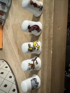 Sammler Fingerhüte Schandfleck, Ferkel, Tiger, Christophorus - Bild 1 von 3