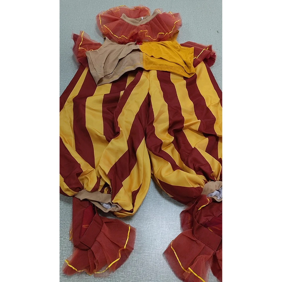 colete amarelo top branco e fantasia calça vermelha e amarela - Imagem 1 de 1