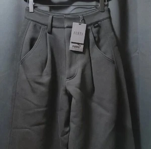 BNWT Puma by Rihanna Fenty Oversized Fleece Trouser - Extra Small - Cotton Black - Picture 1 of 11