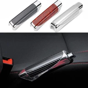 Universal Car Handbrake Cover Carbon Fiber Parking Brake Grip Protector - Picture 1 of 26