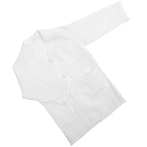 Children's Lab Coat Primary School Scientist Costume Doctors White Kids - Picture 1 of 12