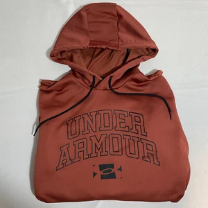 Under Armour Men's Hoodie Long Sleeve Loose Pullover Dark Red Hoodie - Large - Picture 1 of 3