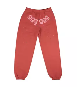 Felpa uomo Sp5der Worldwide Red Angel numero 555 media pull on jogger palestra - Foto 1 di 3