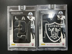 2020 Panini Instant Bryan Edwards NFL Team Logos Patch Raiders RC 1/2 2/2 2 Card - Picture 1 of 3