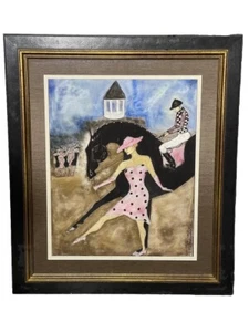 Princess Jockey Pink Print Kentucky Derby Artist Erica Nordean Numbered ~ OBO - Picture 1 of 11