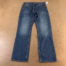 Old Navy Men's Size 29 x 30 Dark Wash Denim Straight Leg Non-Stretch Jeans NWT
